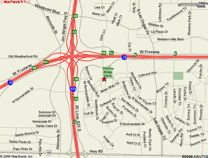 Map to Birchman