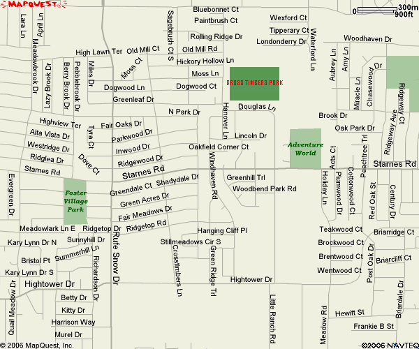 Cross Timbers Park Map Cross Timbers Park Map